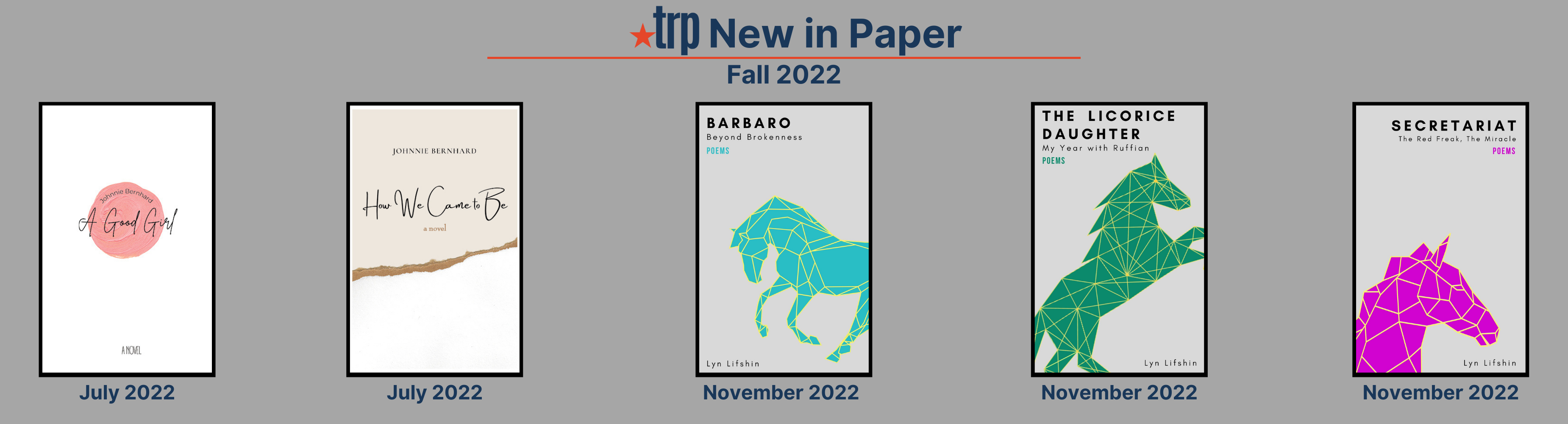 TRP Fall 2022 New in Paper